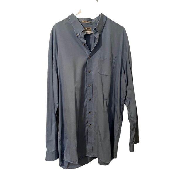 L.L. Bean Button Down Shirt Light Blue - Picture 1 of 10